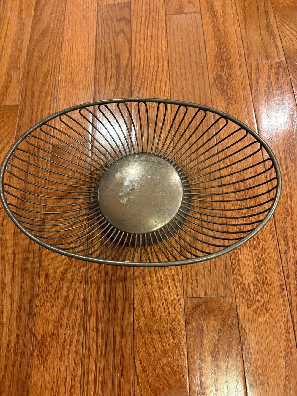 Metal Wire Decorative Bowl - Antique Brass Finish